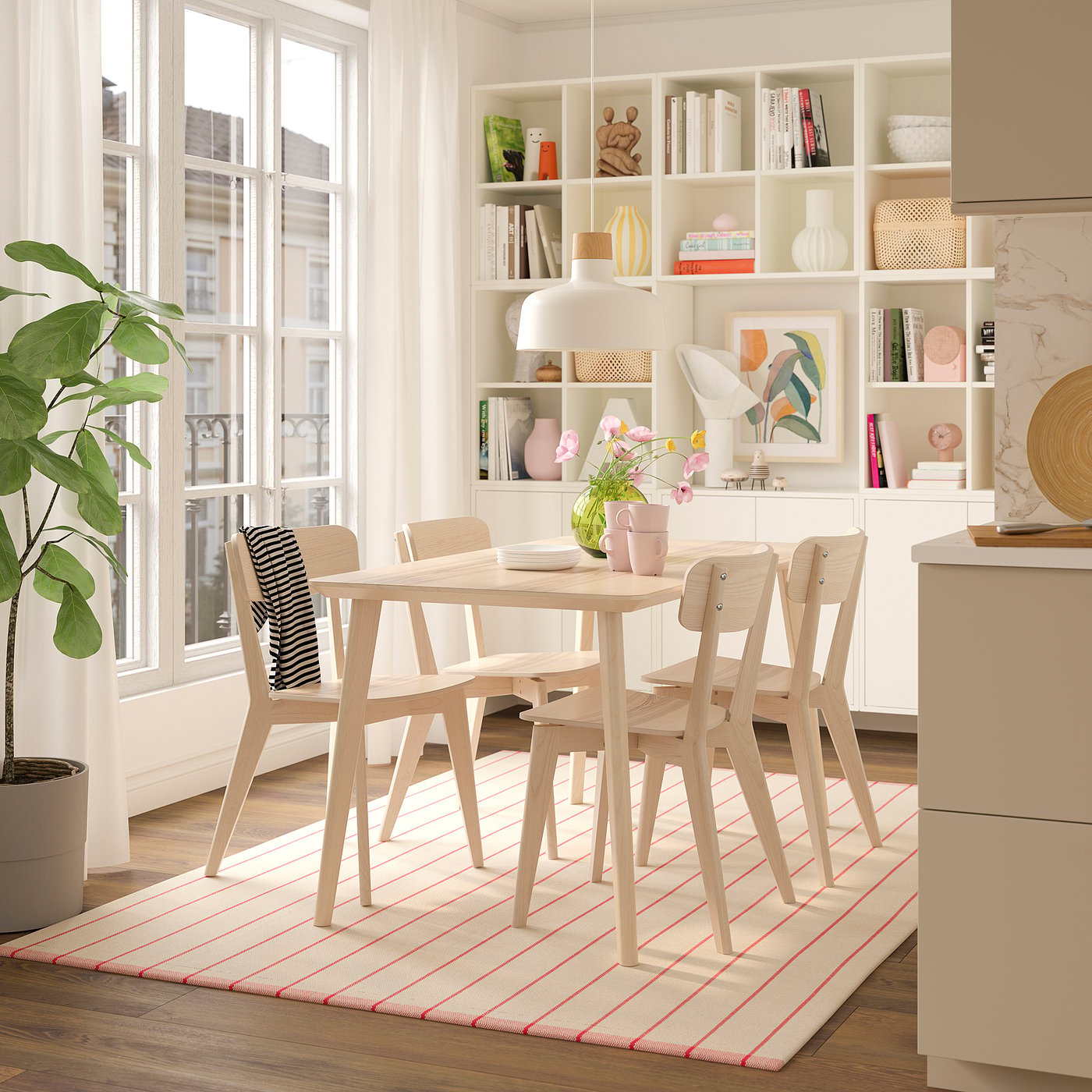 LISABO リーサボー テーブル, アッシュ材突き板 - IKEA