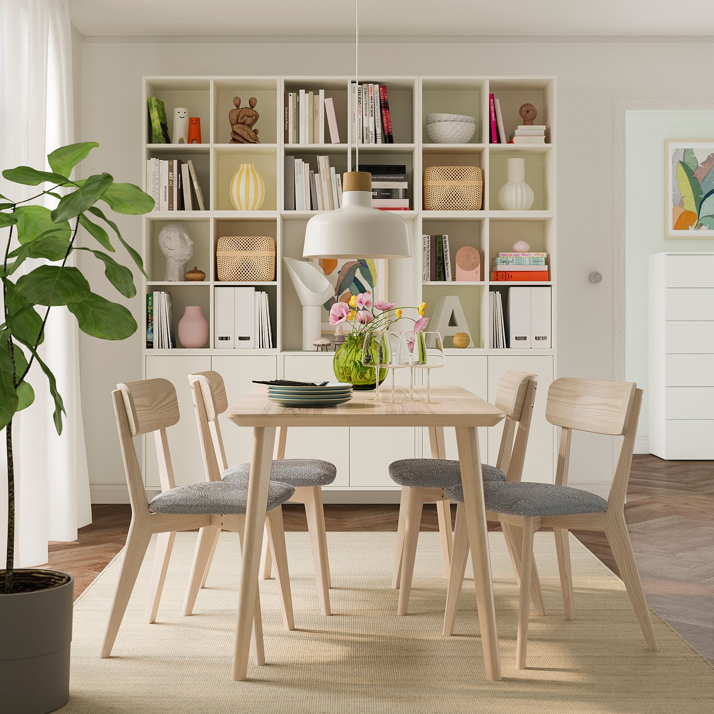 LISABO リーサボー テーブル, アッシュ材突き板 - IKEA