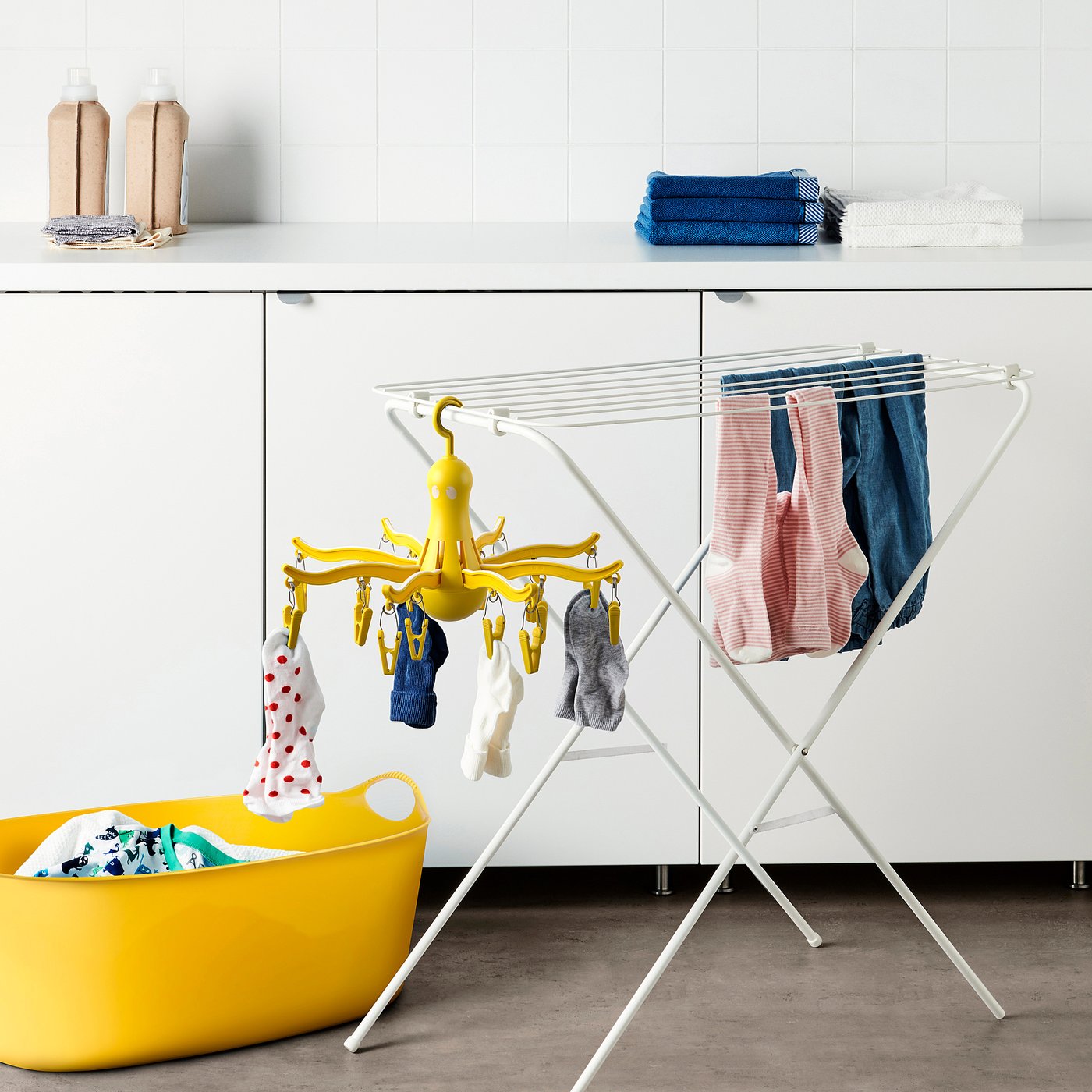 PRESSA プレッサ ピンチハンガー 16個付き, イエロー - IKEA