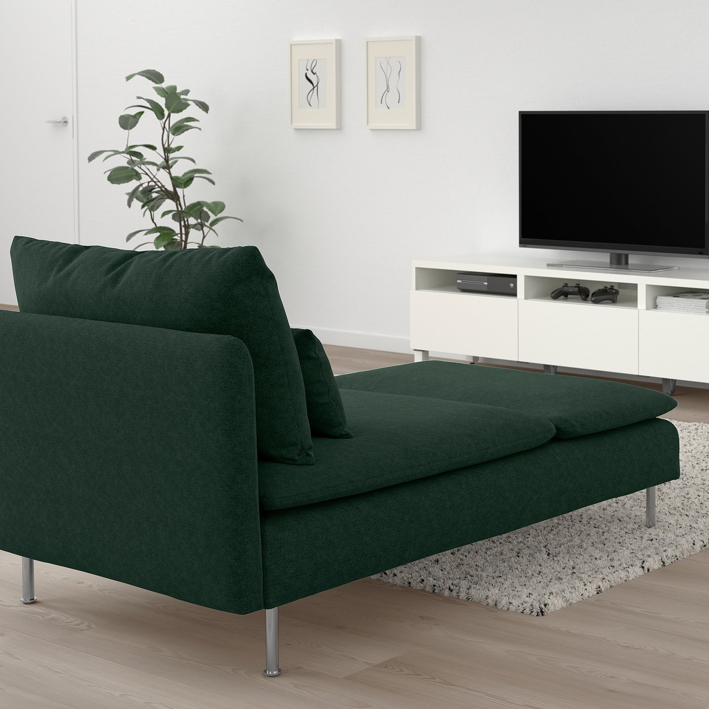 SÖDERHAMN ソーデルハムン 寝椅子, タルミーラ ダークグリーン - IKEA