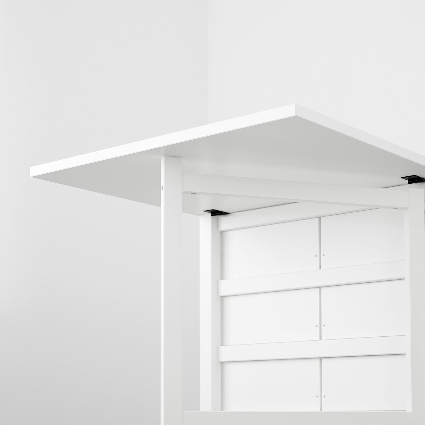 NORDEN / FRÖSVI table and 4 chairs, white/Knisa light gray, 101/4