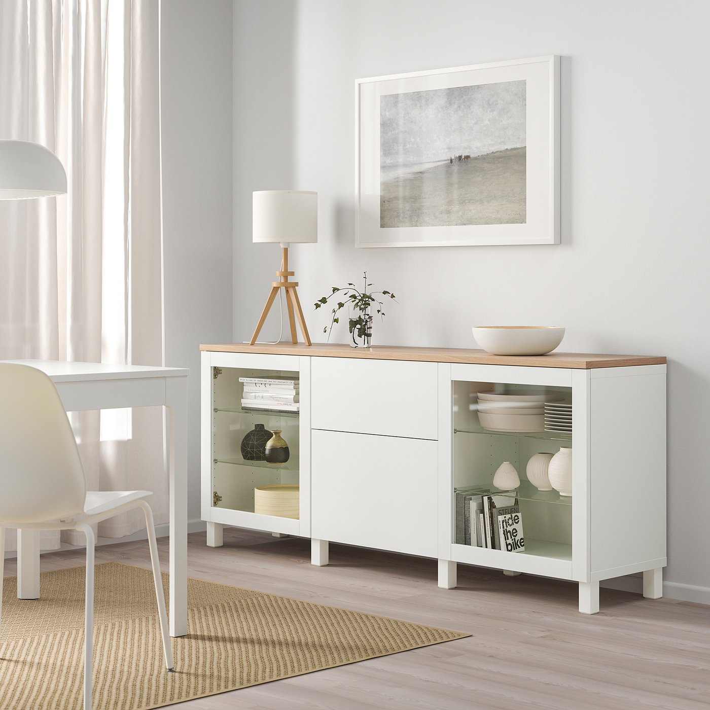 BESTÅ storage combination with drawers, Sindvik white/Lappviken