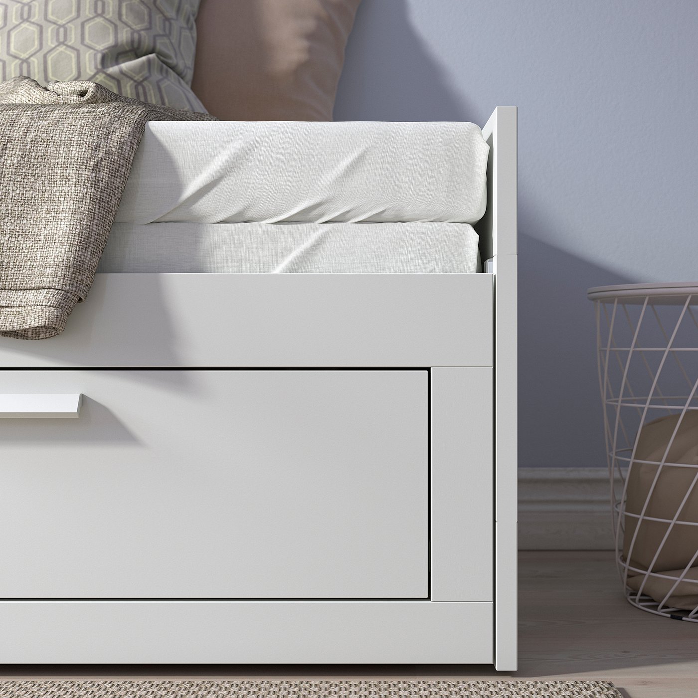 BRIMNES daybed frame with 2 drawers, white, Twin - IKEA
