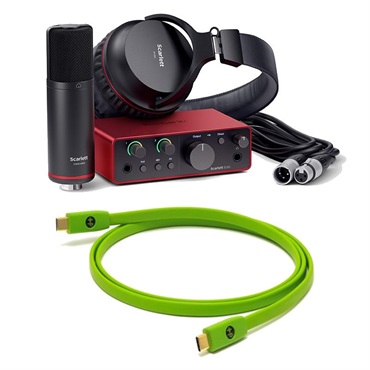 Focusrite Scarlett 2i2 Studio gen4 + OYAIDE製高品質USBケーブル
