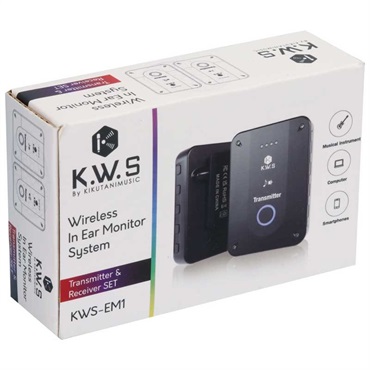 K.W.S KWS-EM1(イヤモニ)(初モニ)(2.4GHzワイヤレス・イヤーモニター