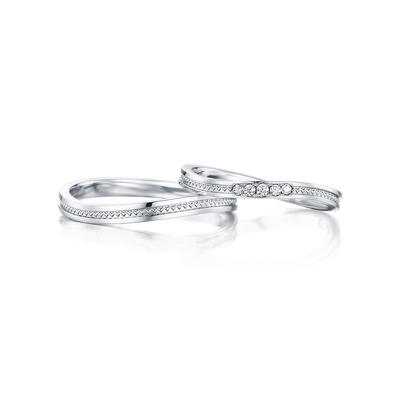 I-PRIMOオンラインショップ |ディオーネWave(プラチナ): 結婚指輪