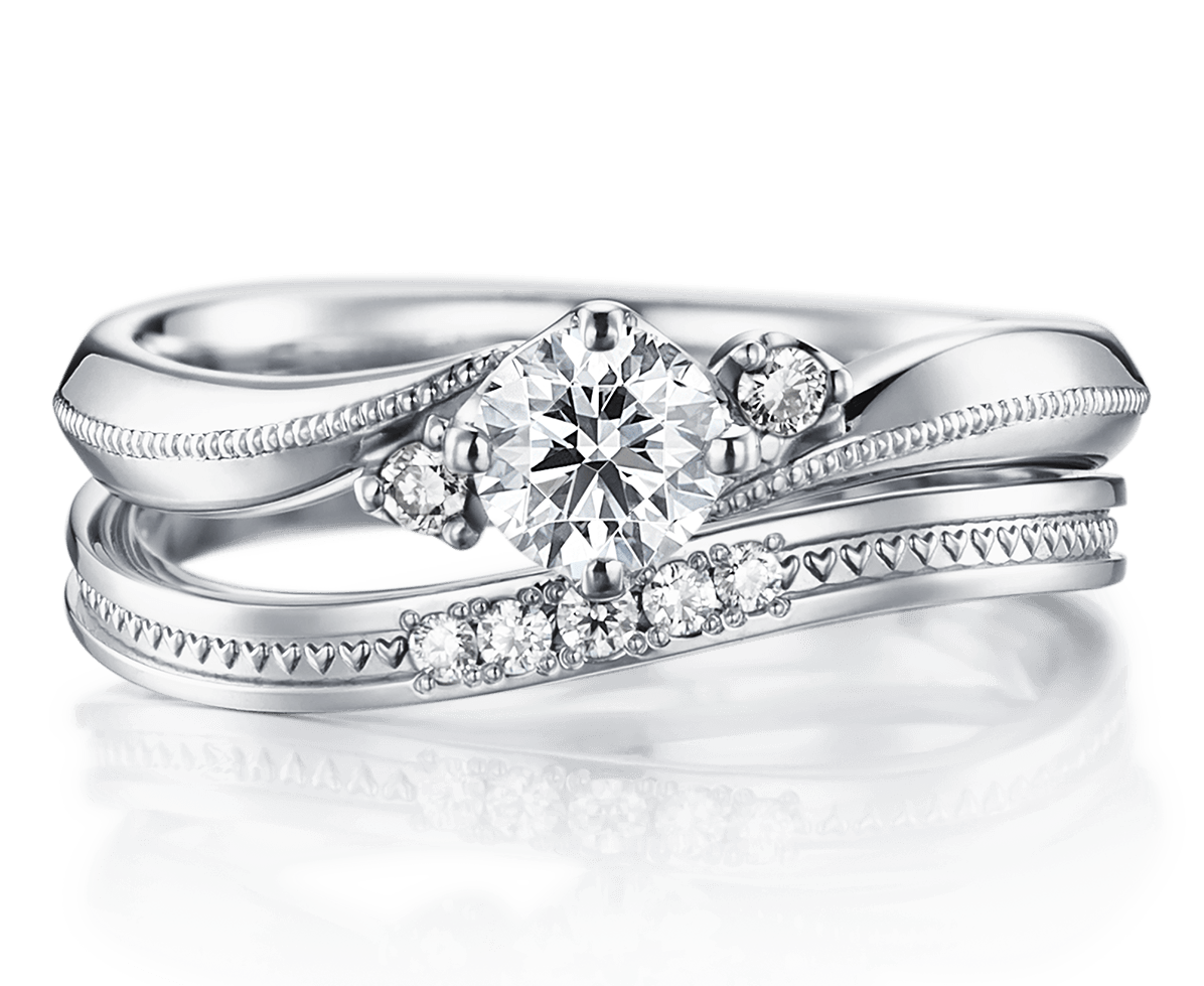 プロキオン&ディオーネW｜セットリング｜カップルに人気の婚約指輪