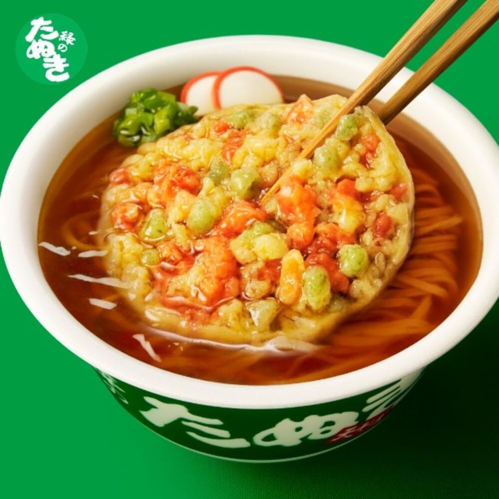 Maruchan Green Tanuki Tempura Soba 101g x 12Packs Japan - Tokyo Sakura
