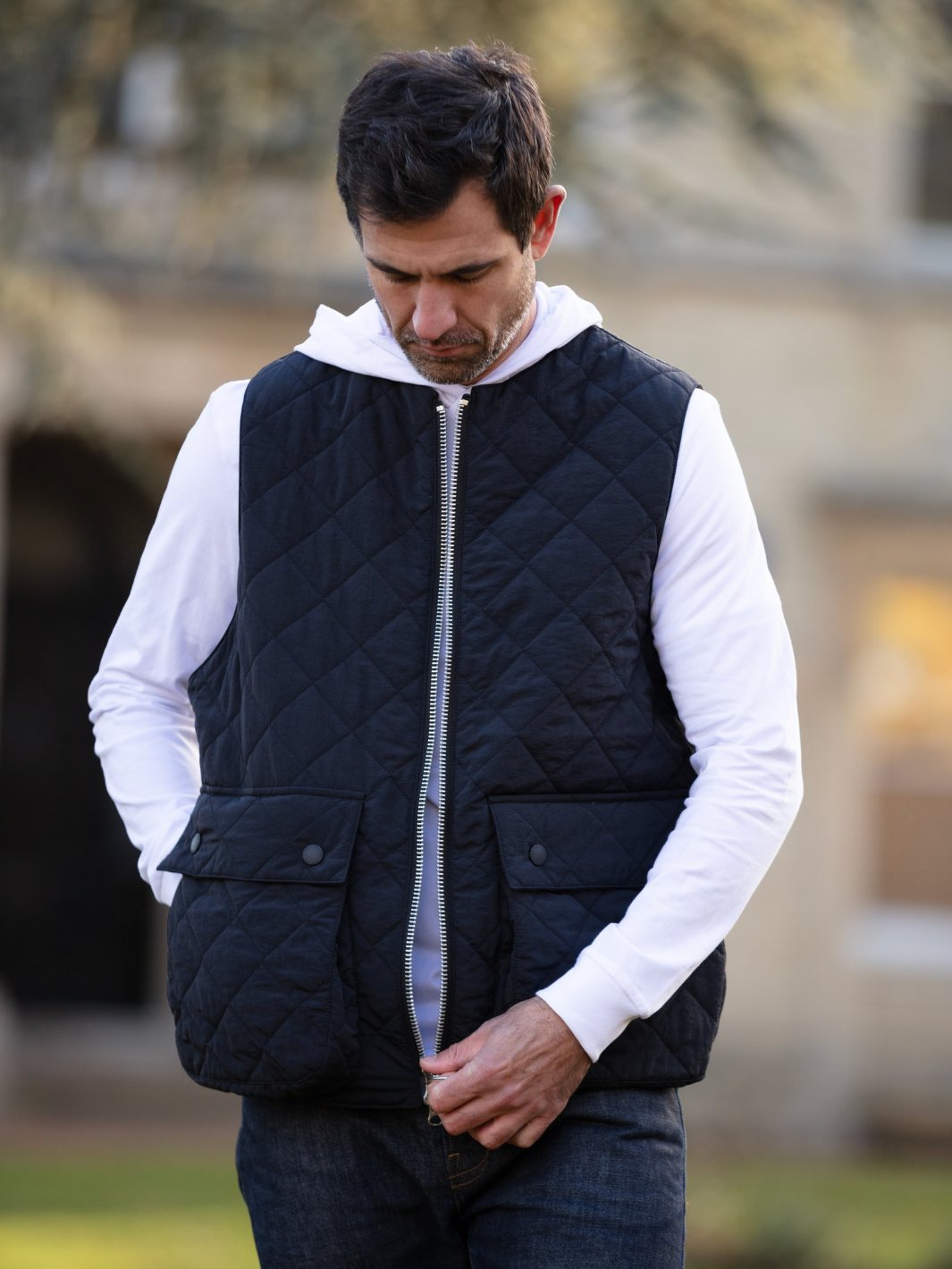 Charcoal Padded Vest by John Partridge – John Partridge & Co