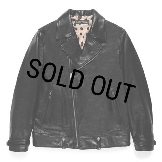 WACKO MARIA/COWHIDE LEATHER DOUBLE RIDERS JACKET（BLACK）［レザー