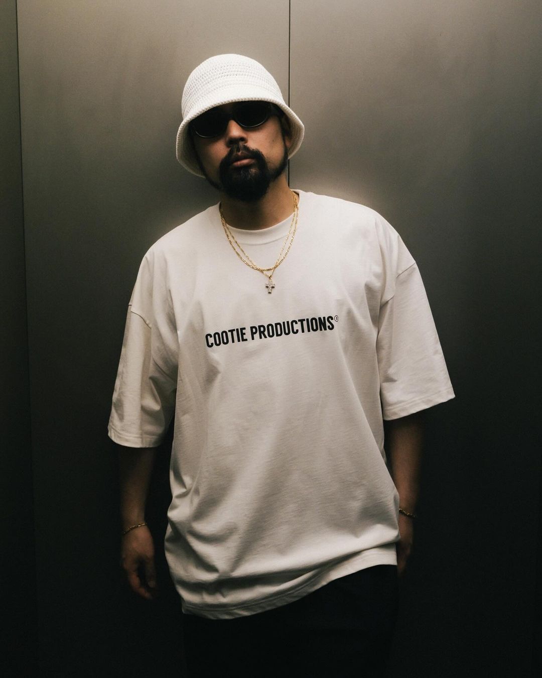COOTIE PRODUCTIONS/Knit Crusher Hat（Black）［クラッシャーハット