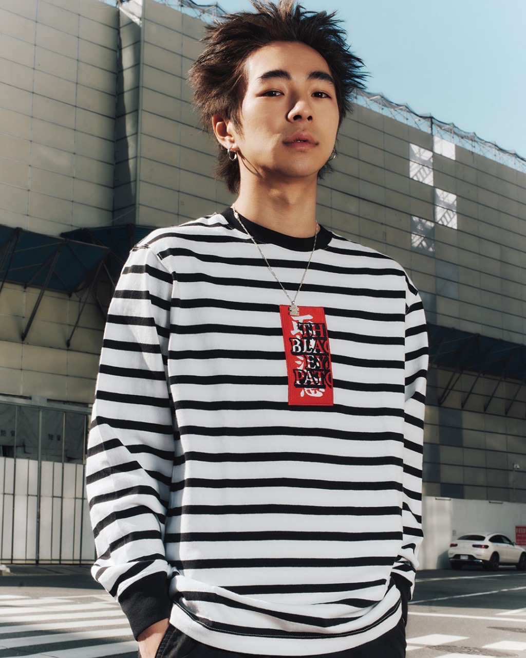 BlackEyePatch/HWC LABEL STRIPED L/S TEE （BORDER） - JONAS