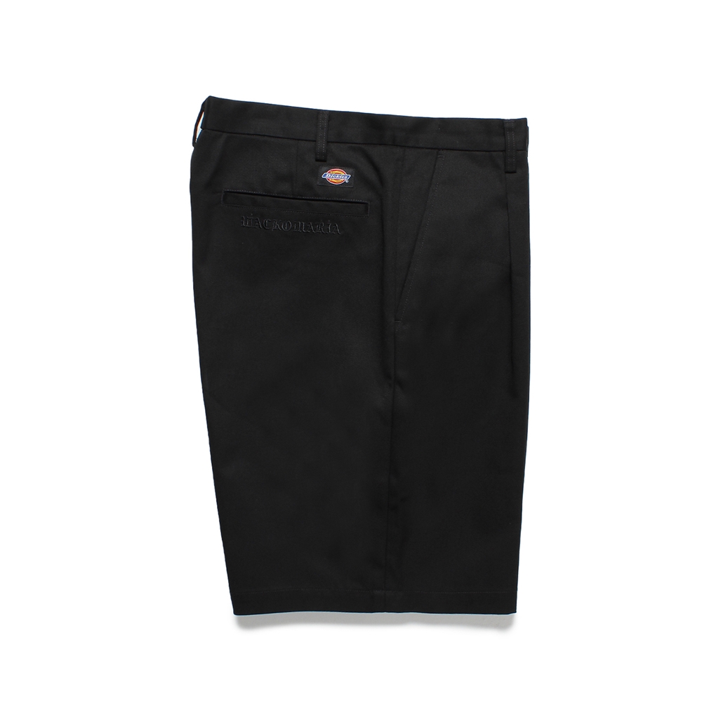 WACKO MARIA/DICKIES / PLEATED SHORT TROUSERS（BLACK）［ワンタック