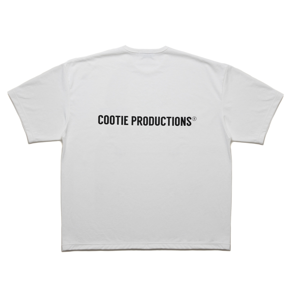 COOTIE PRODUCTIONS/Dry Tech Jersey Oversized S/S Tee（White