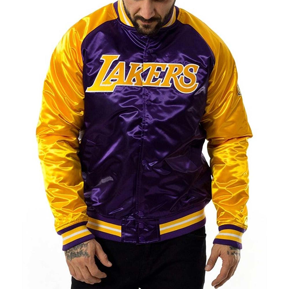 Yellow/Purple NBA Tough Season Los Angeles Lakers Jacket - Jackets