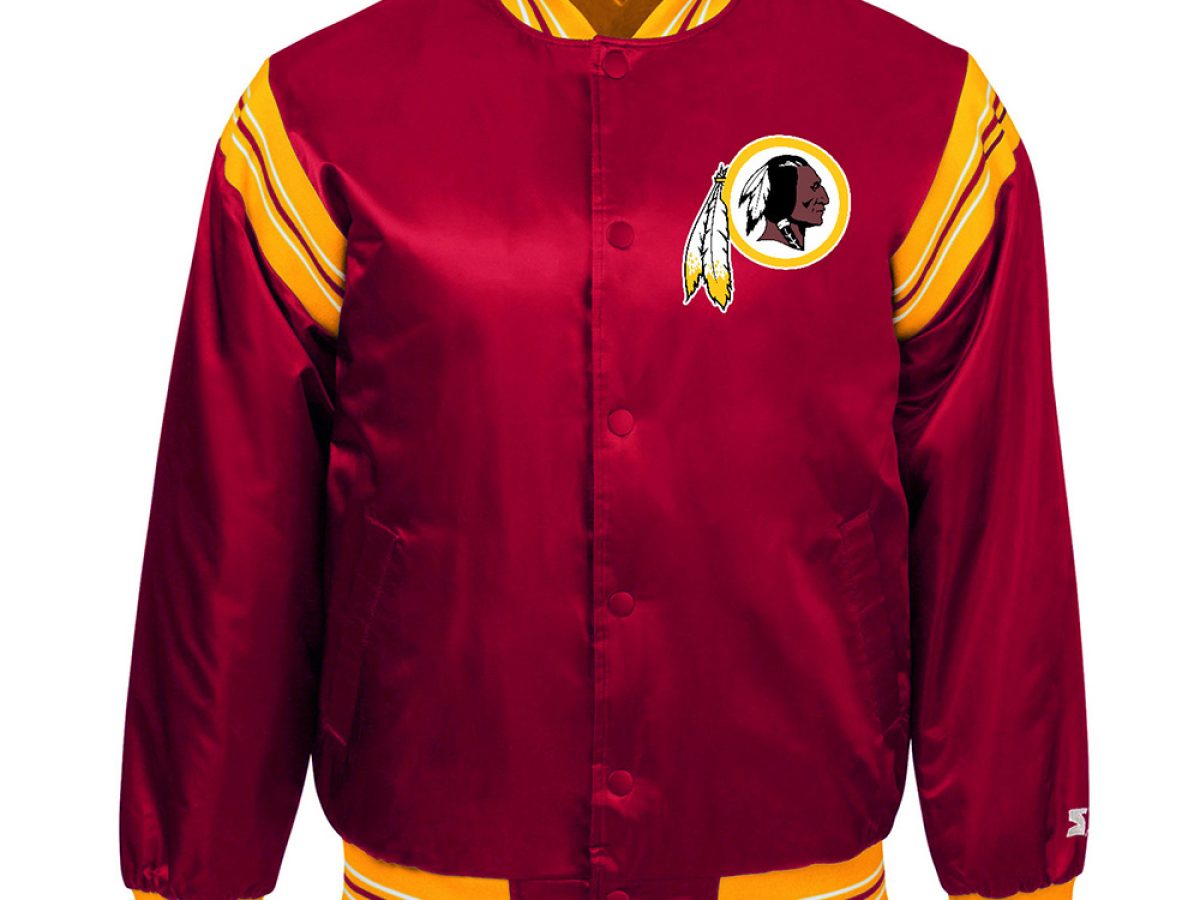 Satin Full-Snap Washington Redskins Burgundy Jacket - Jackets Masters