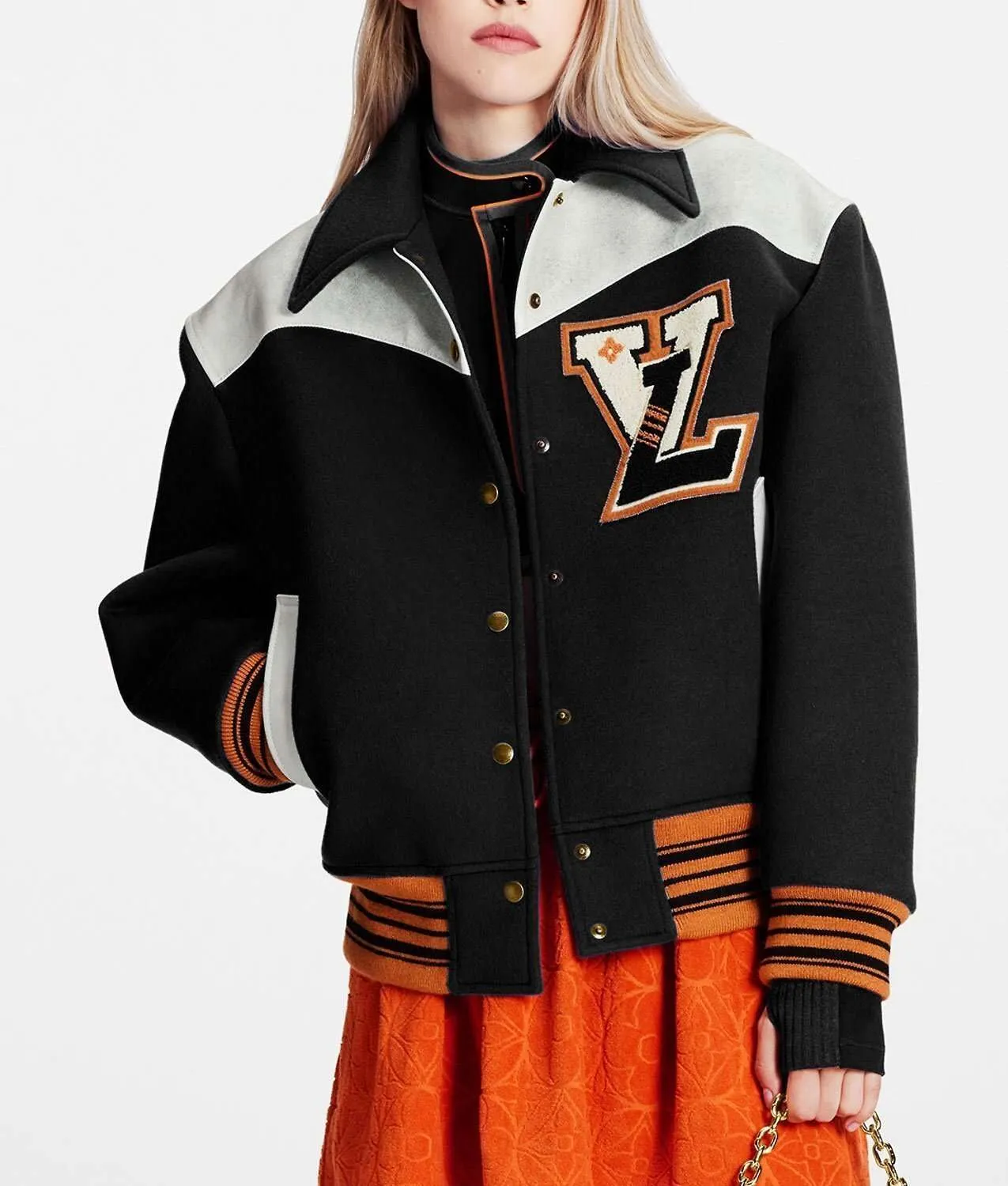 Cashgora LV Varsity Jacket Blue