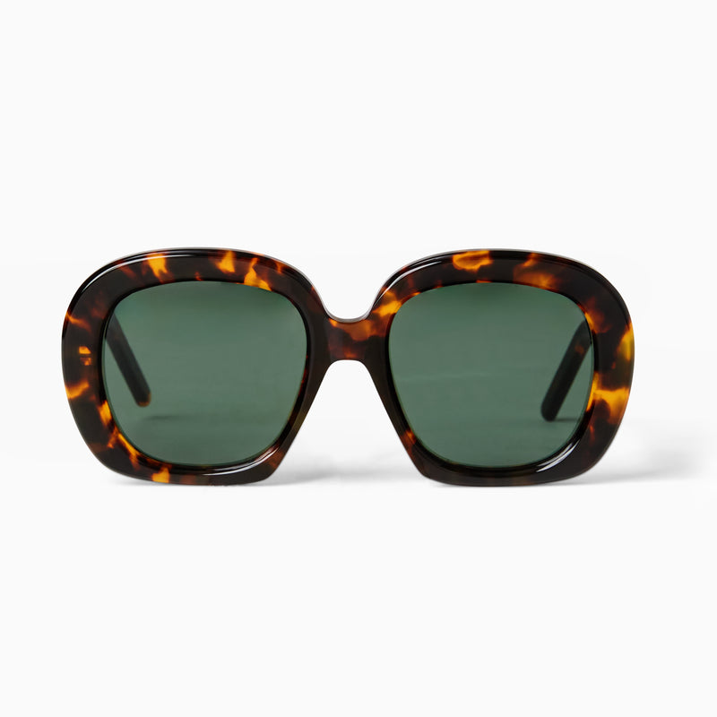 Emanuella Oversized Square Frame Sunglasses | Tortoise Shell