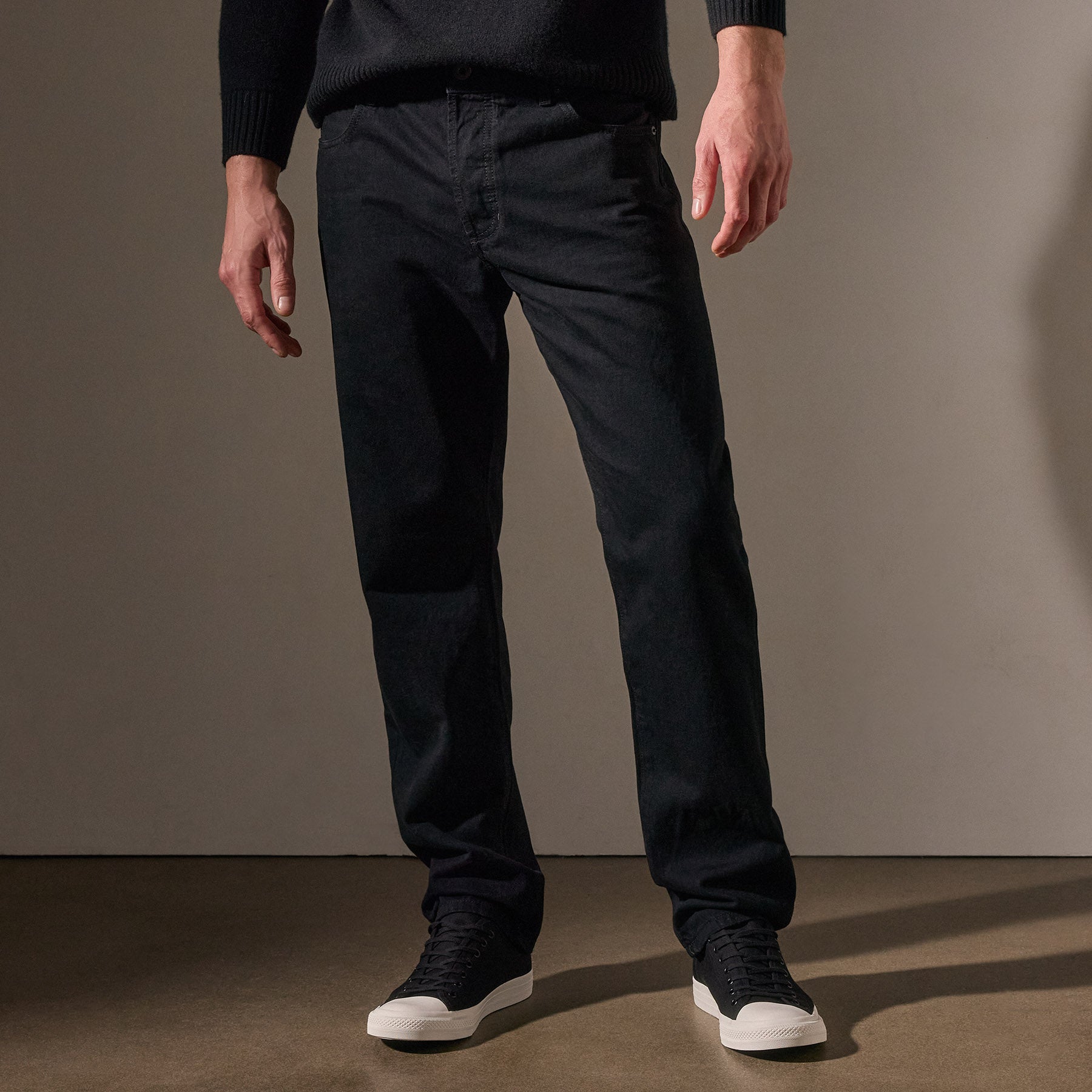 Black Denim 5 Pocket Pant - Black | James Perse Los Angeles