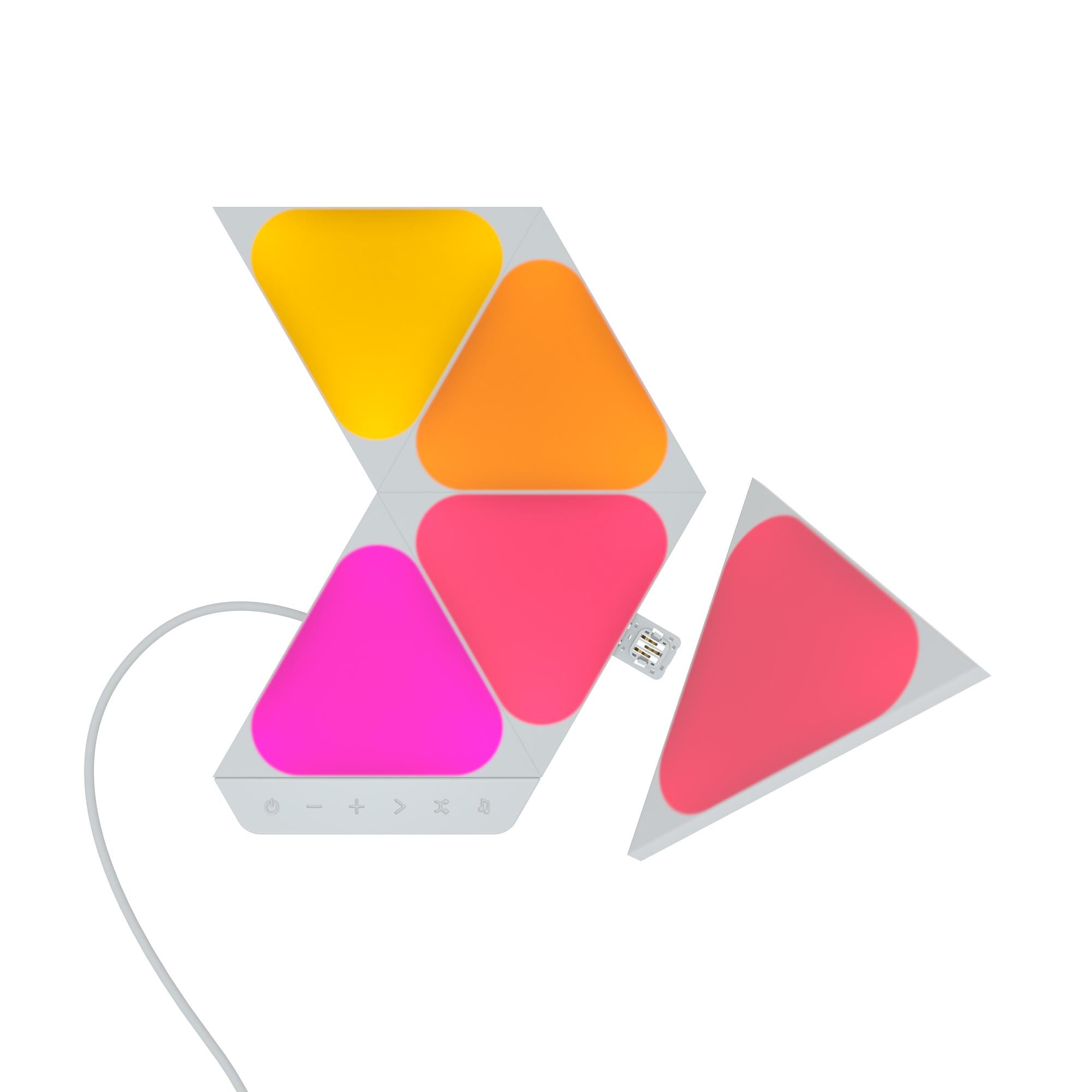 Nanoleaf Shapes Triangles Mini Starter Kit (5 Pack) - JB Hi-Fi
