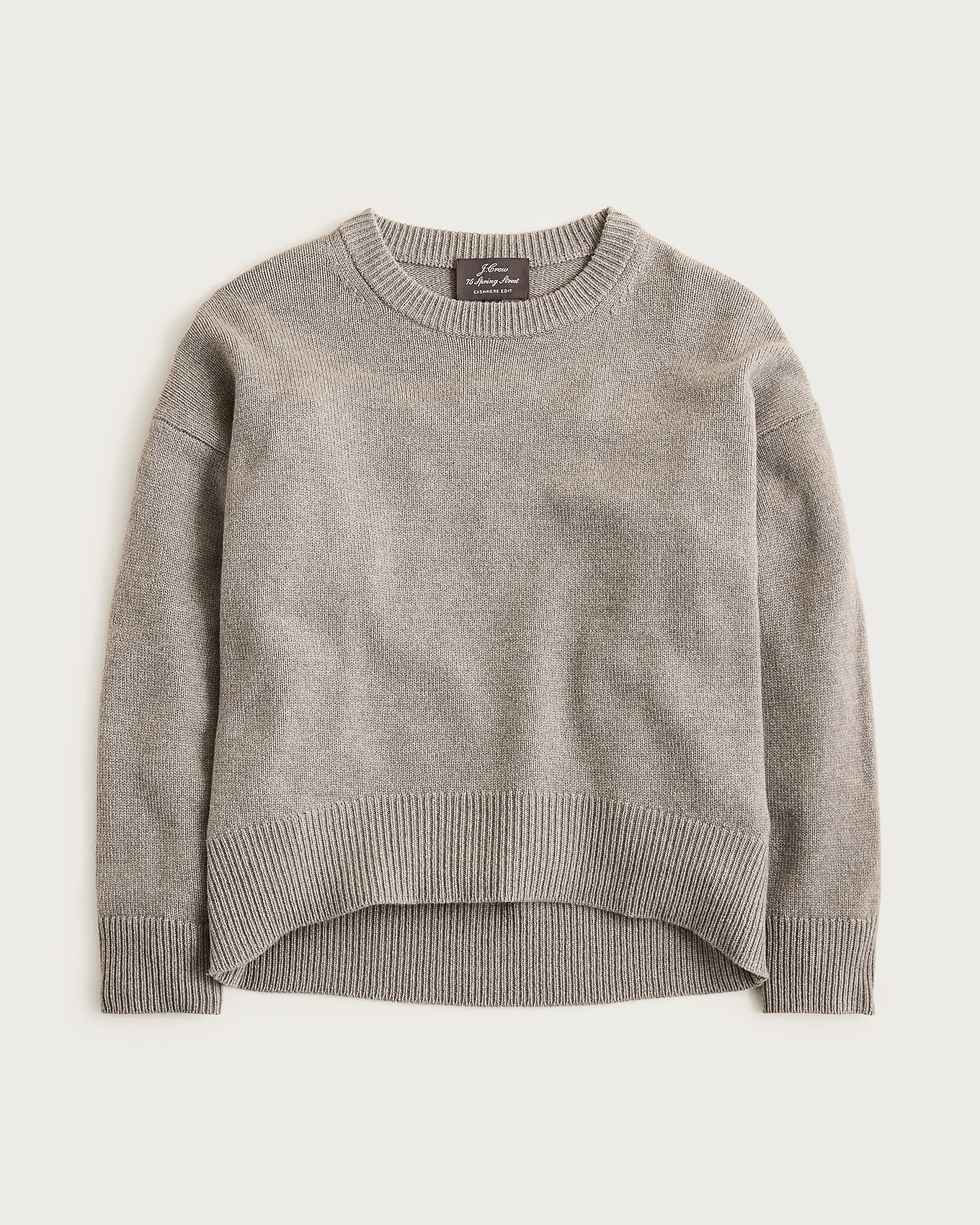 Spring Street Cashmere Luxe-weight Crewneck Sweater For Women | J.Crew
