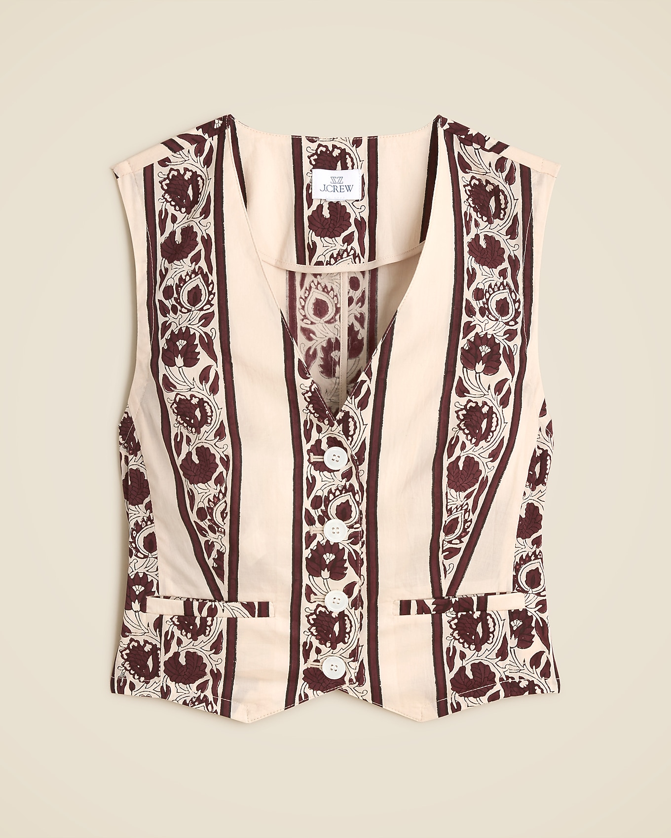 SZ Blockprints™ X J.Crew Classic Vest For Women | J.Crew
