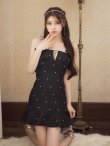 送料無料！】リボンマーメイドキャミソールドレス/キャバドレス【XS-L