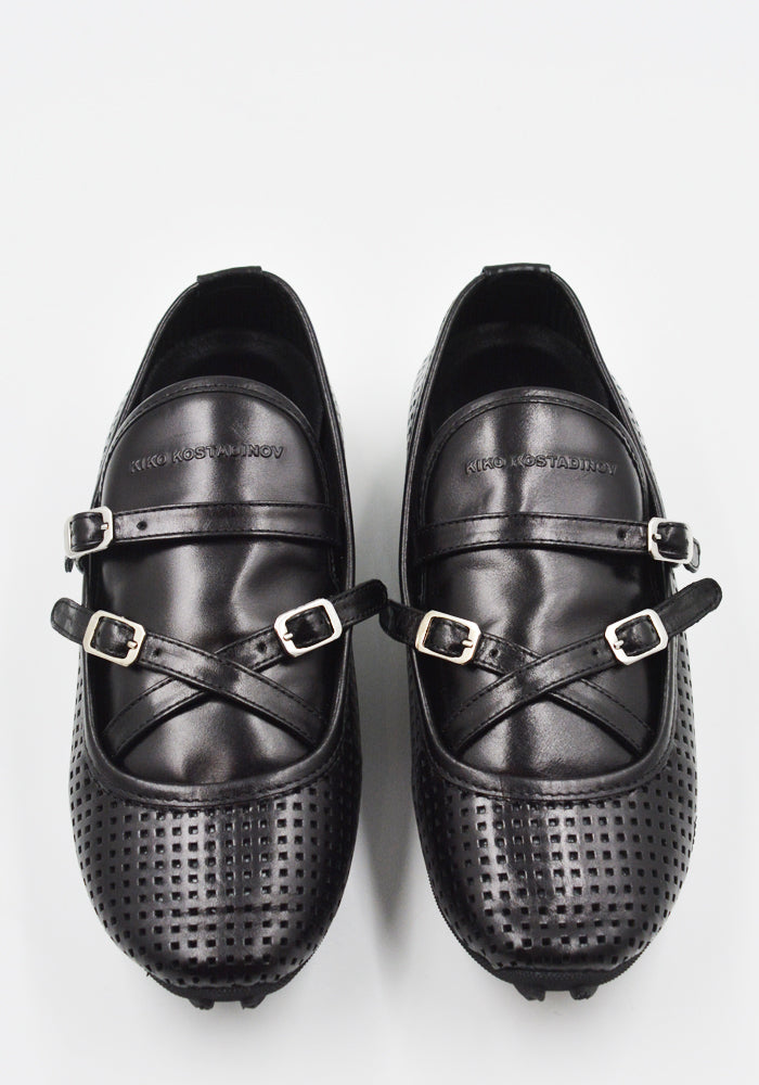 DOSHABURI通販｜KIKO KOSTADINOV SONIA BUCKLED LOAFER PERFORATED