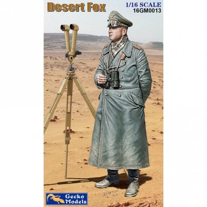 Gecko Models 16GM0013 1:16 Desert Fox figure Model kit includes