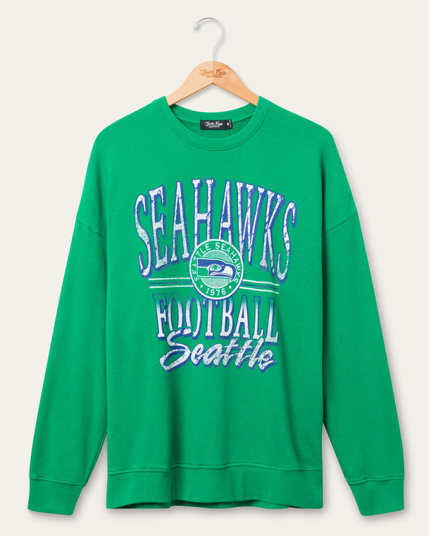 Seattle Seahawks Lateral Crew Fleece – Junk Food Clothing