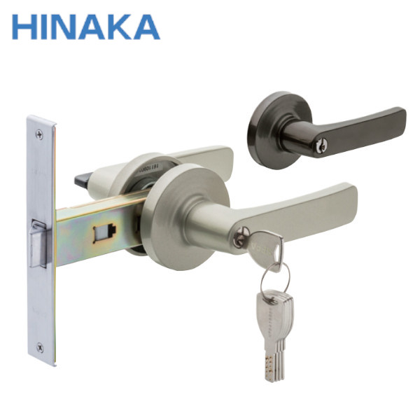 HINAKA/日中製作所 CHL-123DX 細形ケース取替錠 レバーハンドル