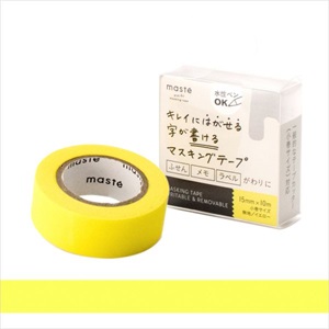 マステ」 マークス 水性ペンで書けるマスキングテープ 小巻15mm幅
