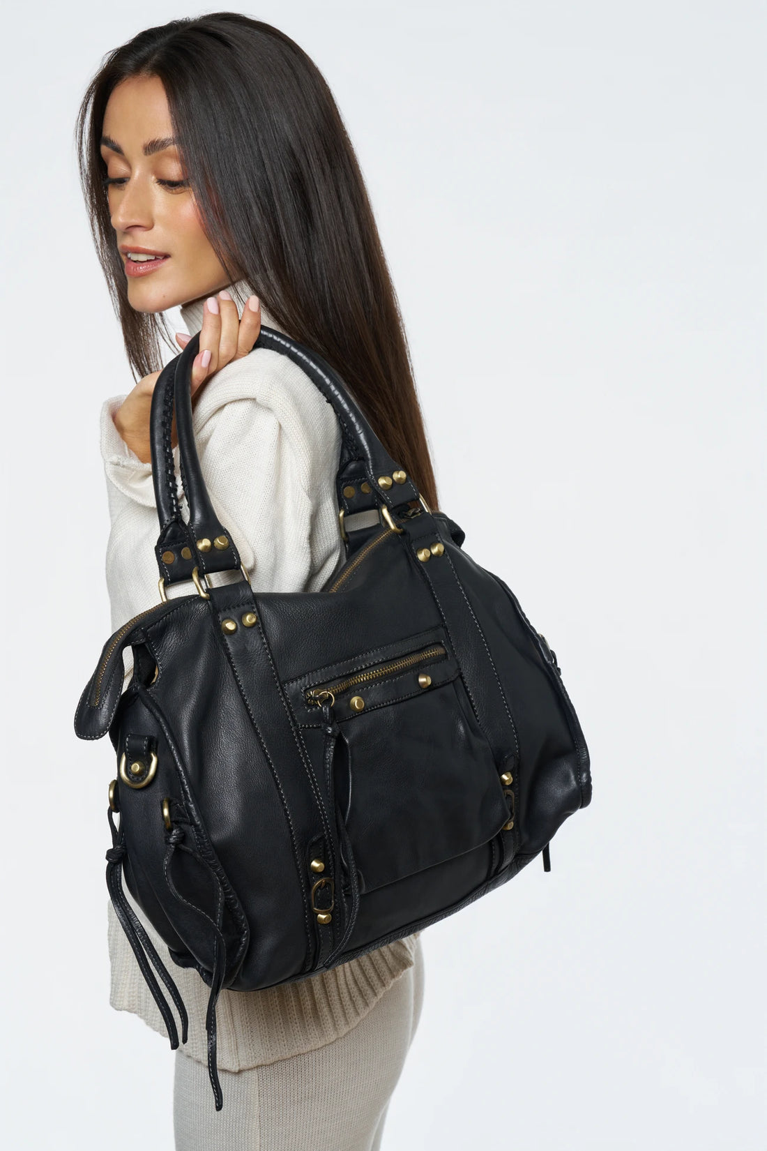 Women's bags | Grand bag main leather vintage STORM XL HURRICAN