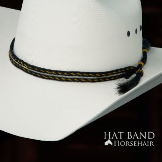 ホースヘアー ハット バンド（レッド ブラック・ナチュラル）/Horse