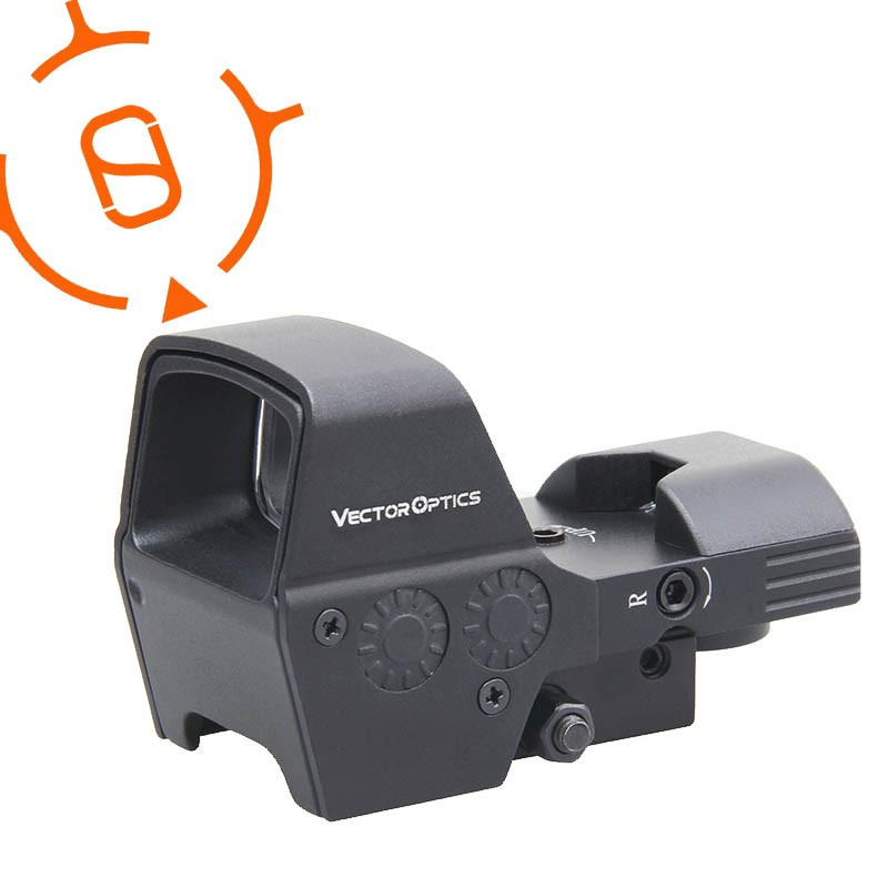 vector point-rouge/vert omega 23x33 our reticle reflex sight