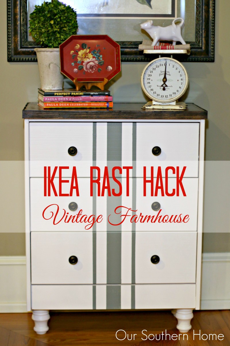 Vintage Farmhouse Ikea Rast Hack - Our Southern Home