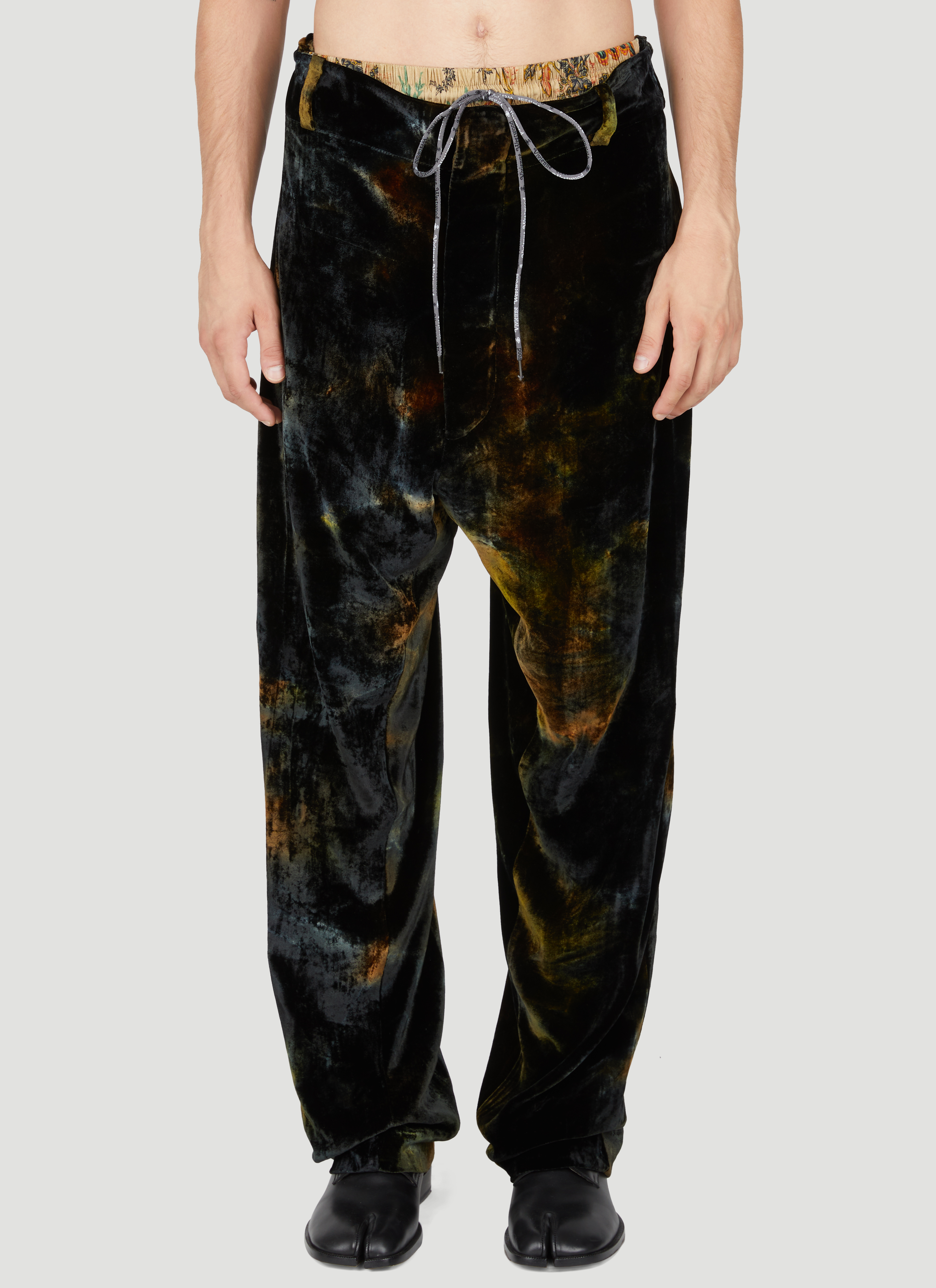 Vivienne Westwood Men's' Wreck Velvet Pants in Black | LN-CC®