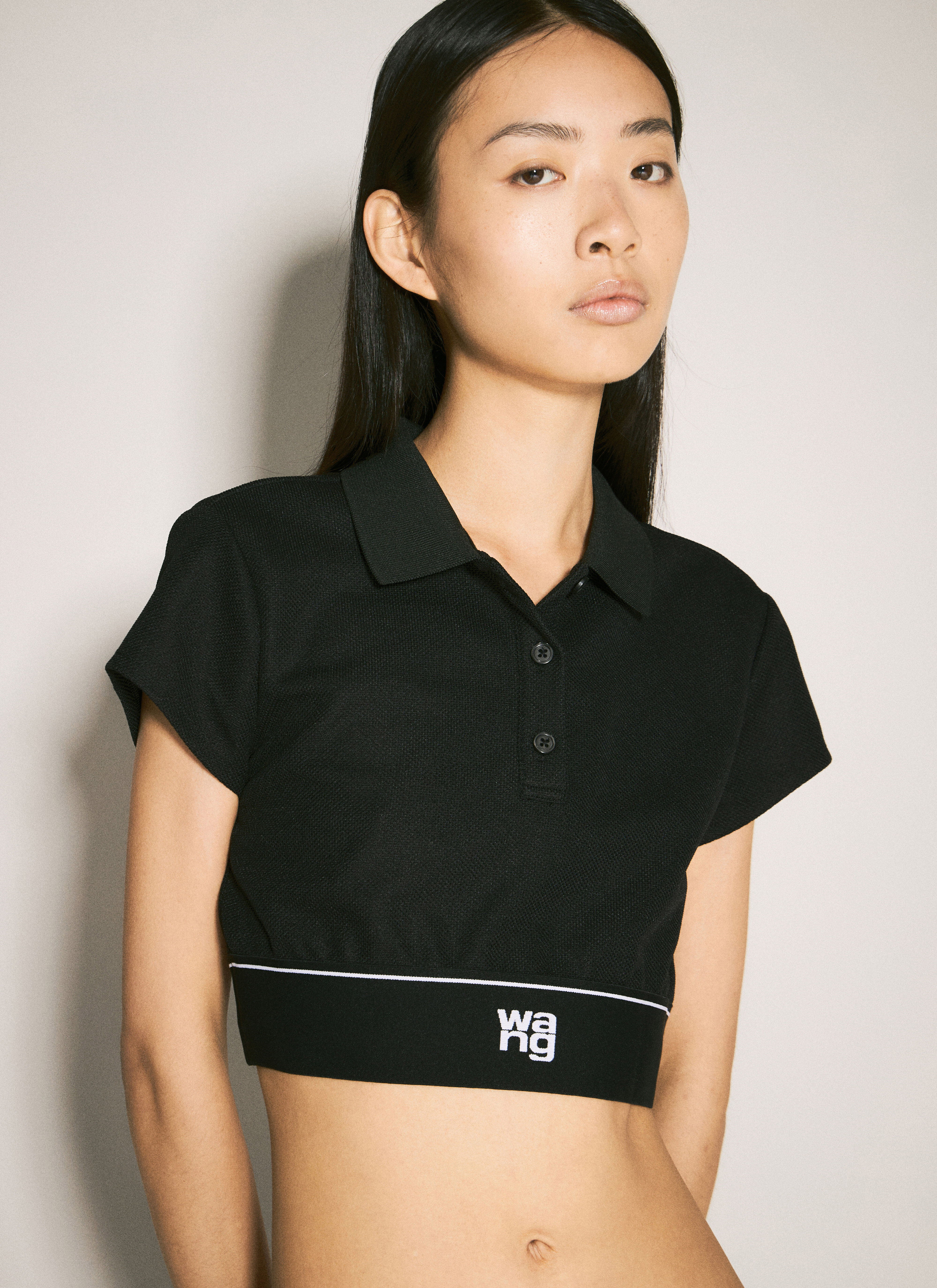 Alexander Wang Women's' Cheerleader Crop Top in Black | LN-CC®