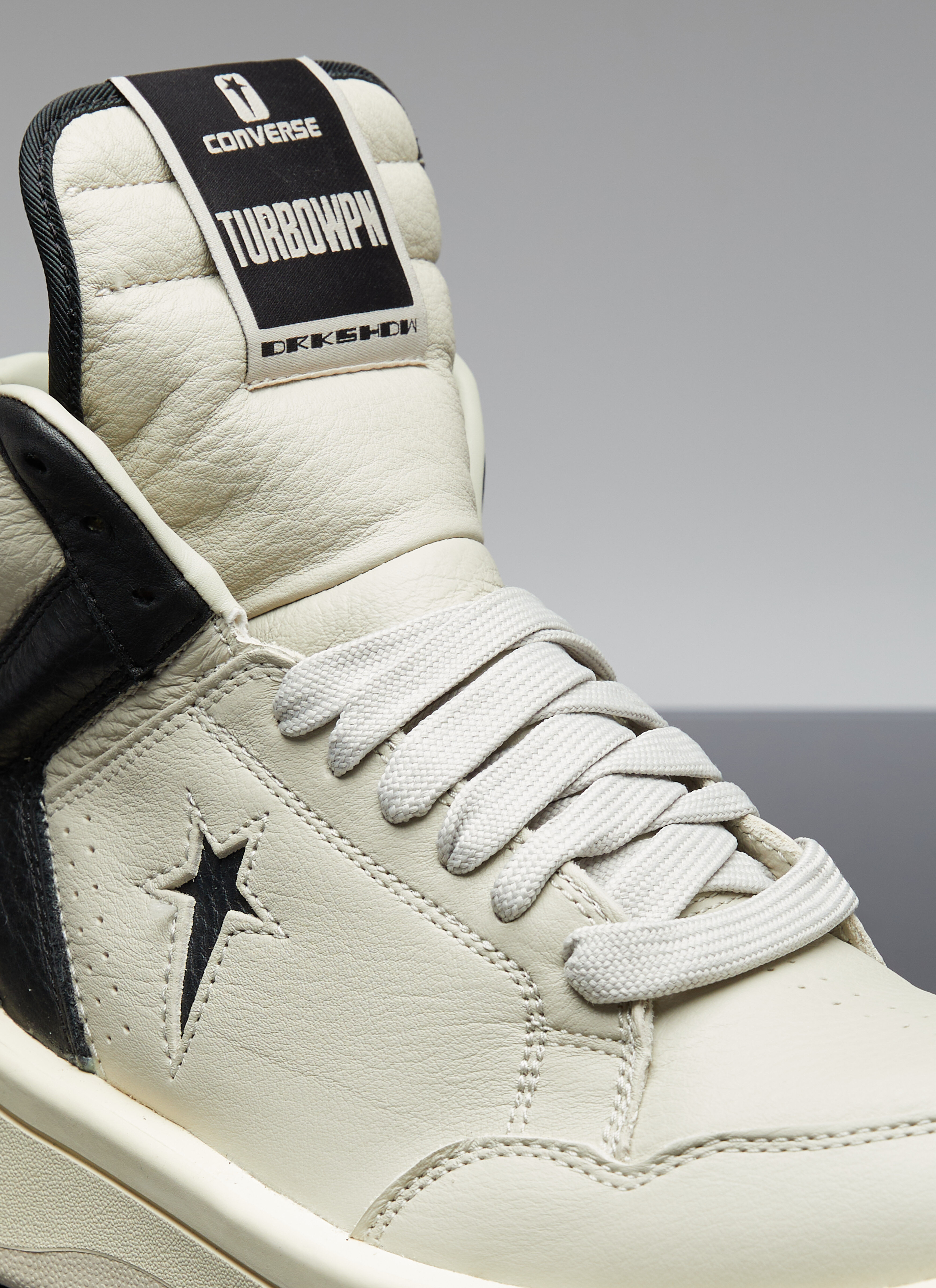 Rick Owens DRKSHDW x Converse Turbowpn Leather Sneakers in Black