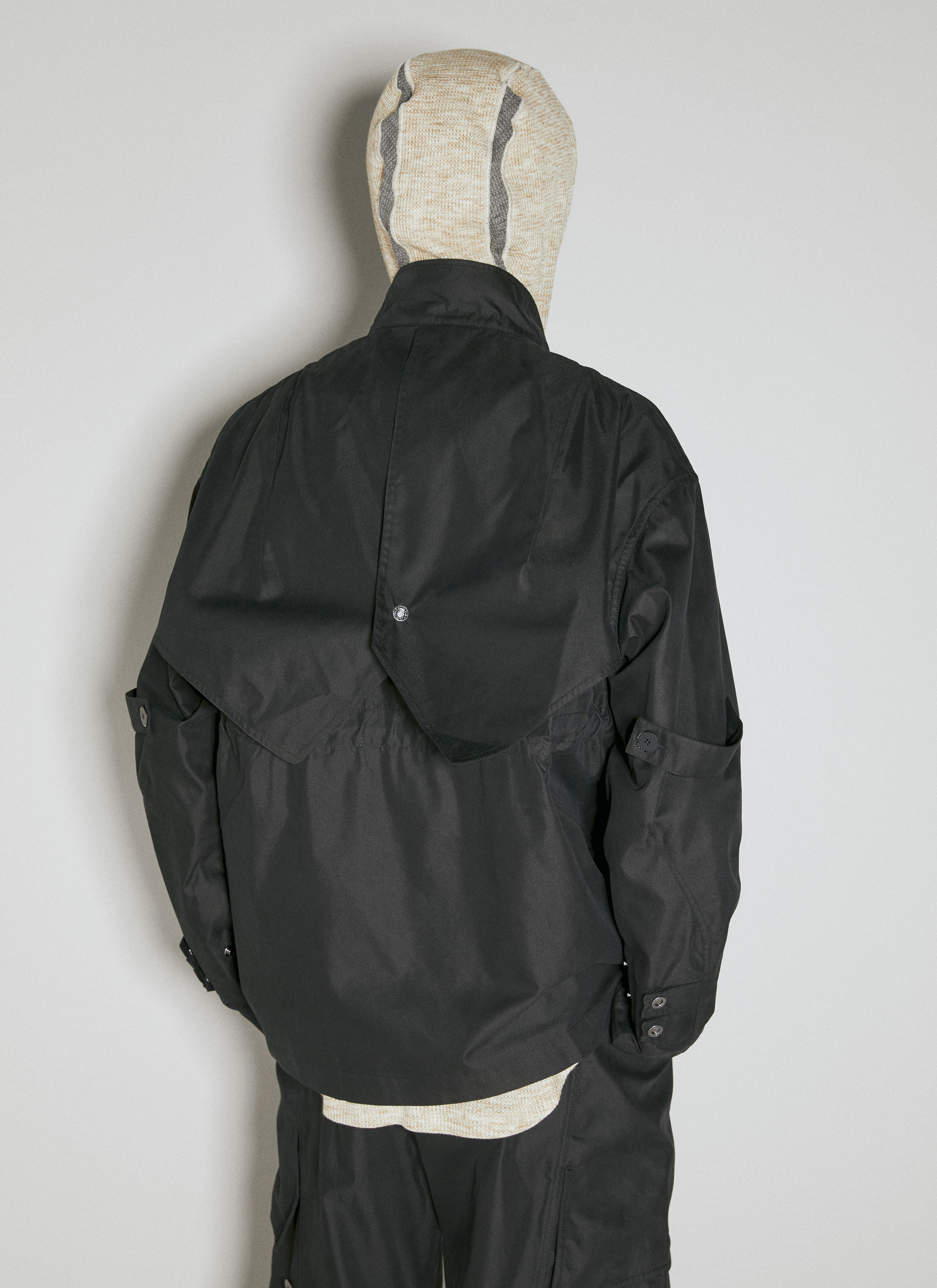Kiko Kostadinov Men's' Meno Long Jacket in Black | LN-CC®