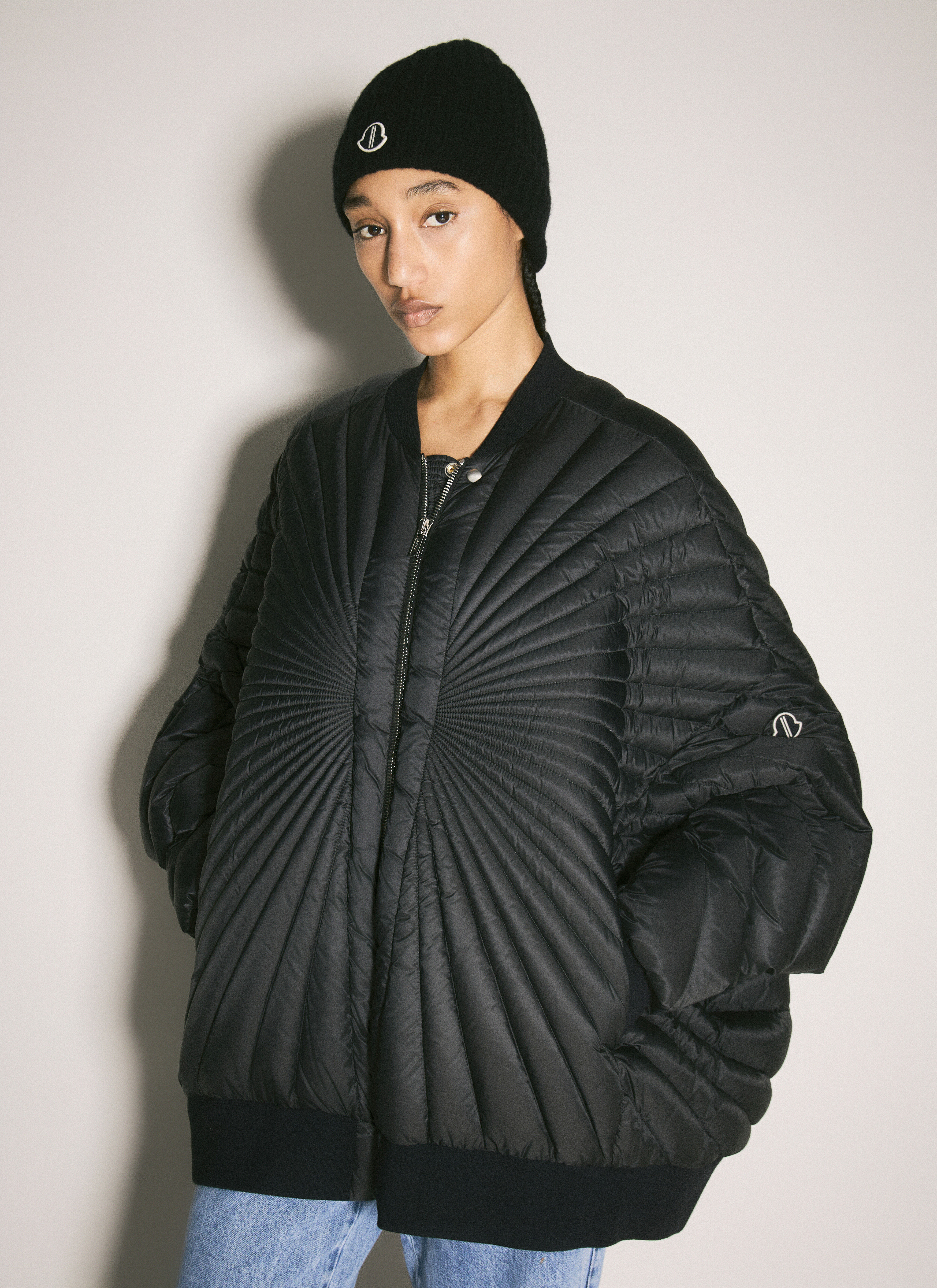 Moncler x Rick Owens レディース ウール＆カシミア ビーニーハット の