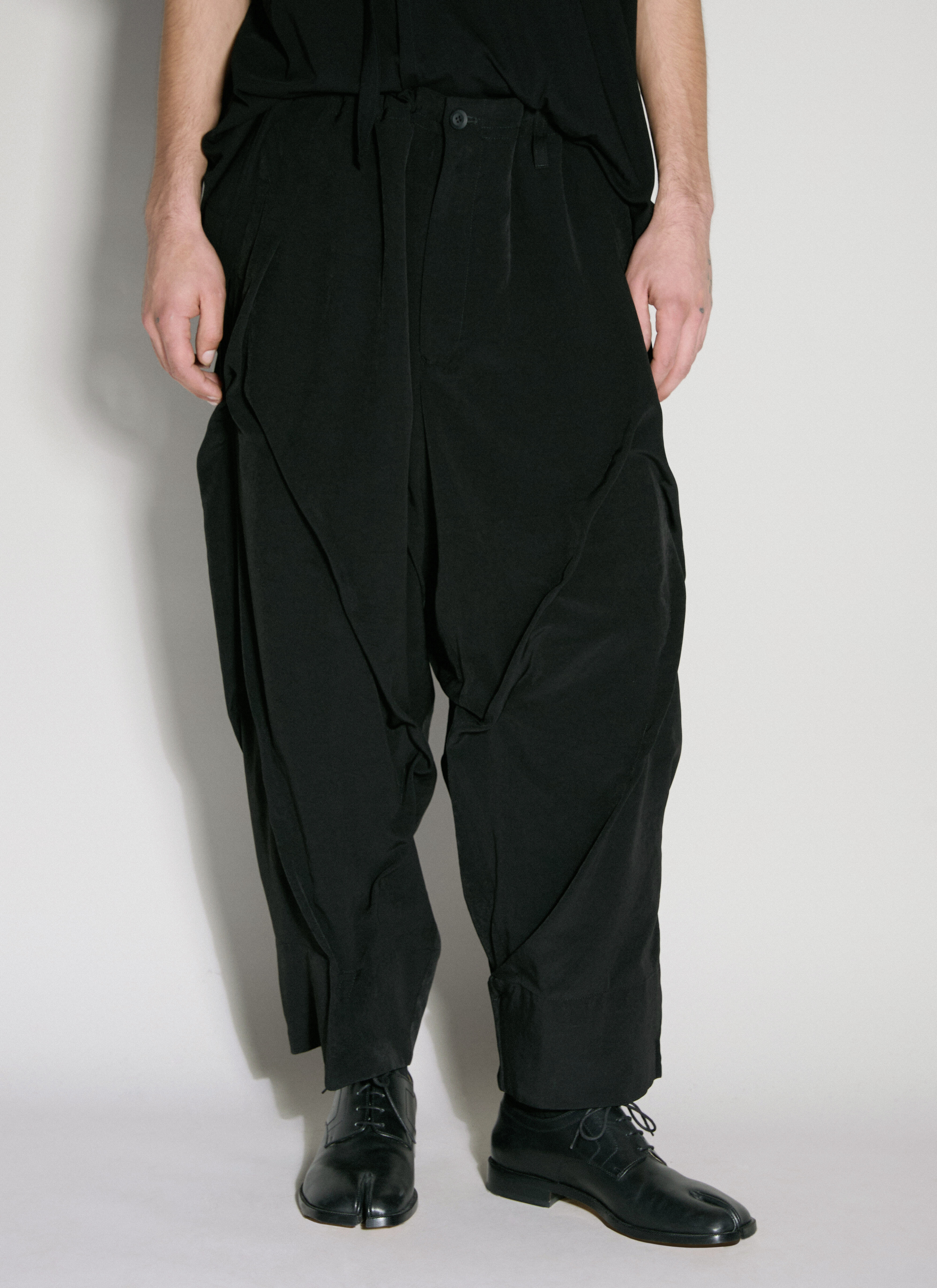 Yohji Yamamoto Men's' Random Truck Pants in Black | LN-CC®
