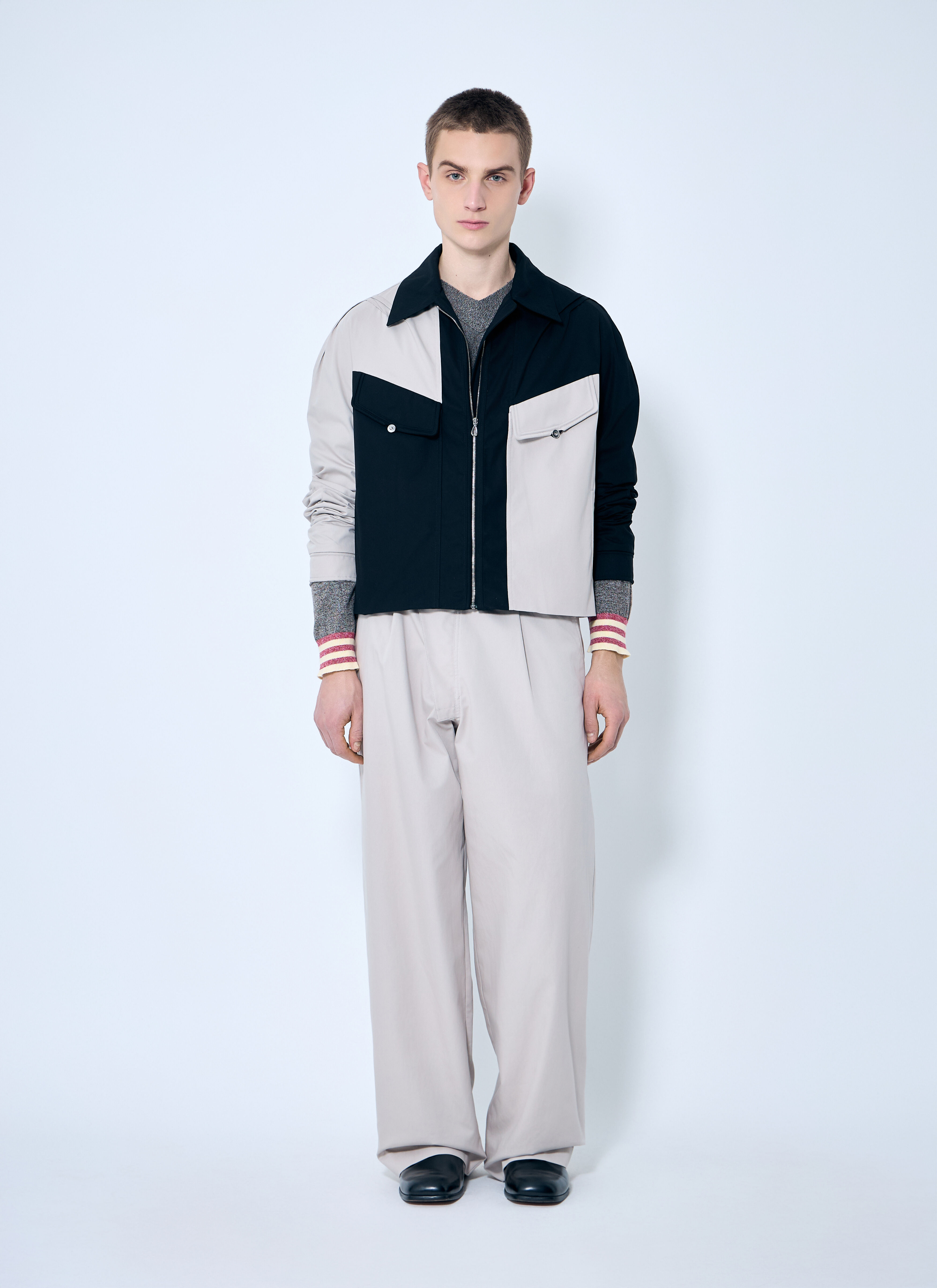 Kiko Kostadinov Men's' Alec K-Dart Jacket in Black | LN-CC®