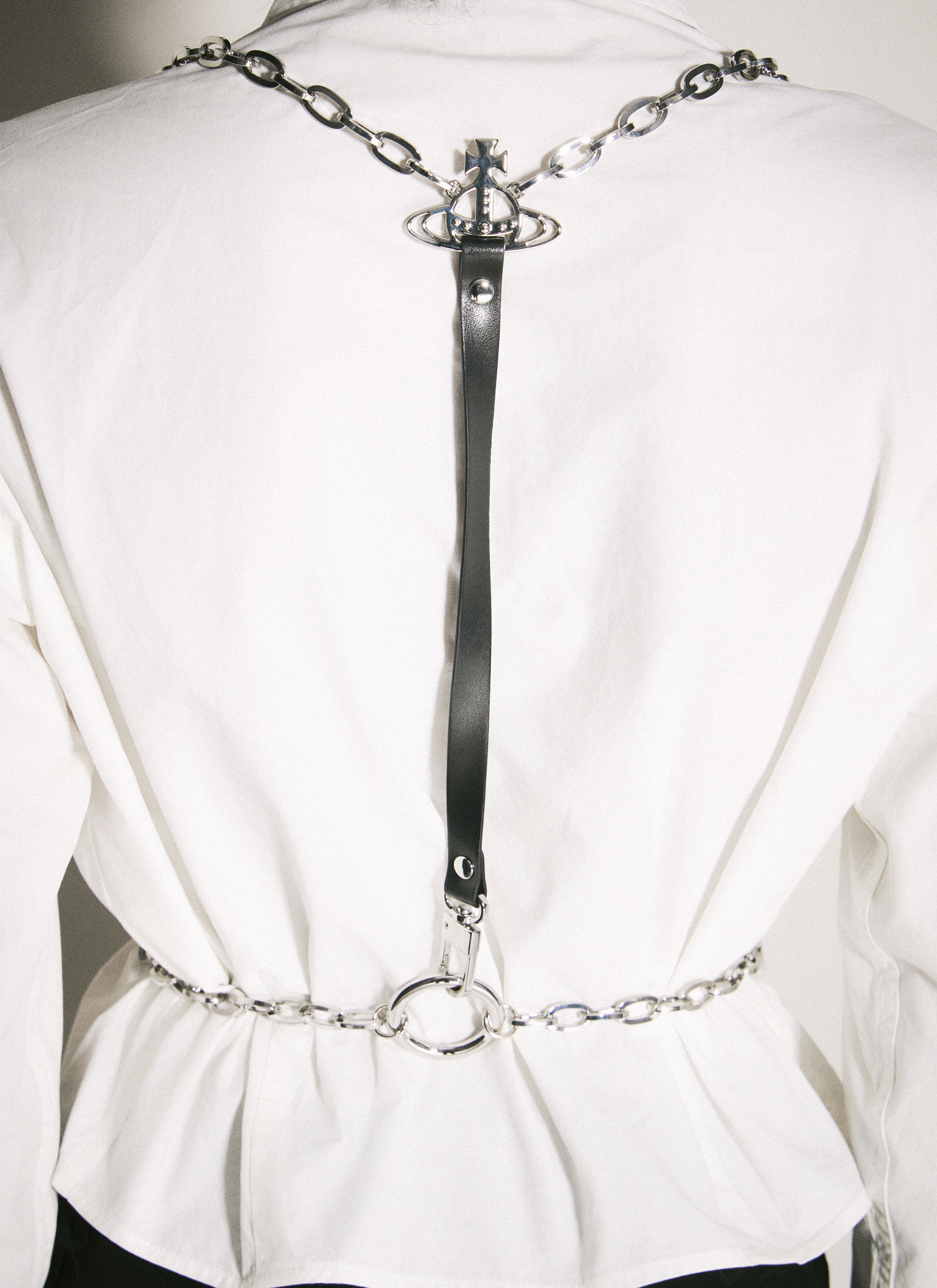 Vivienne Westwood Women's' Stud Belt Chain Harness in Black | LN-CC®