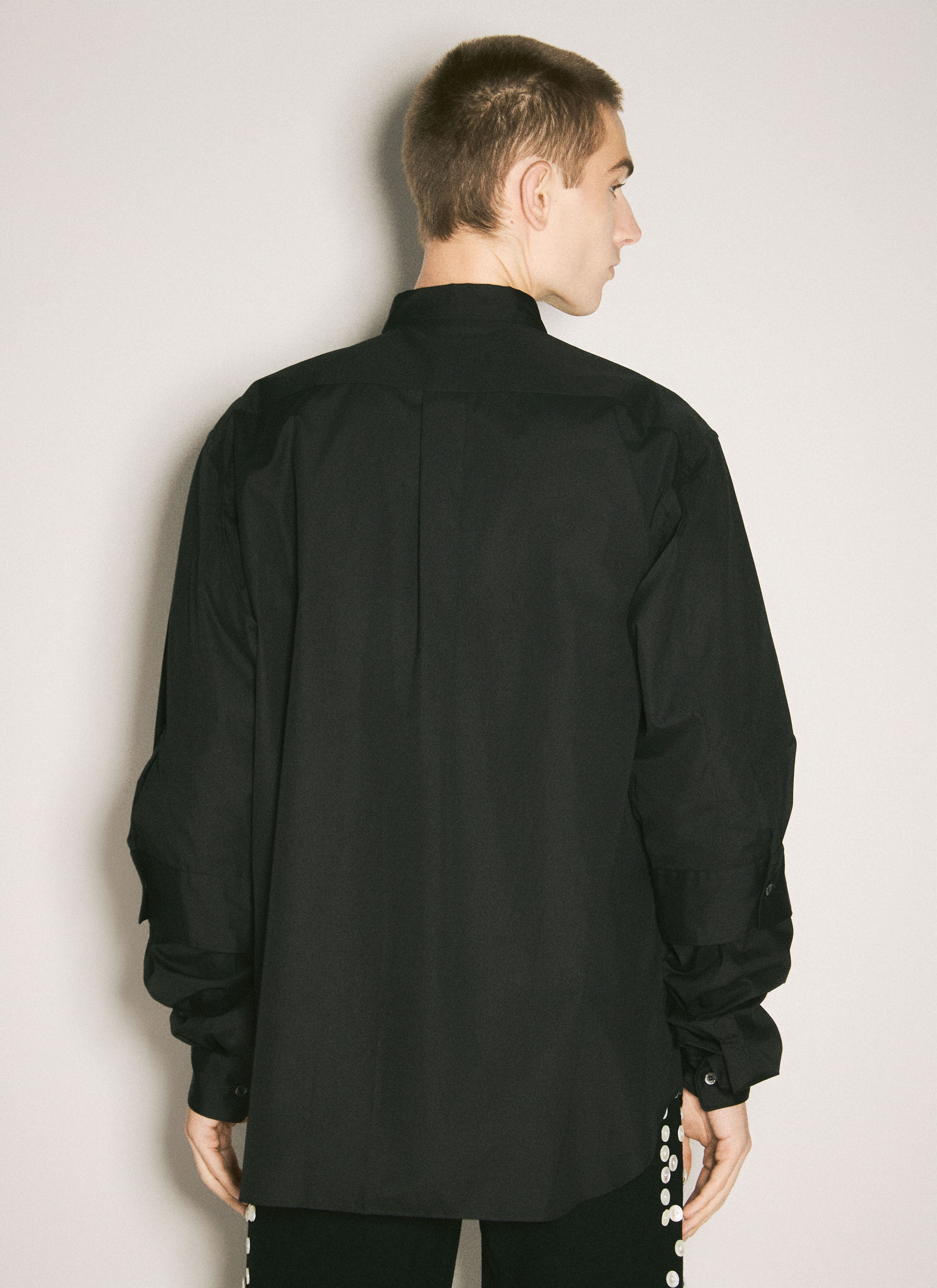 Comme des Garçons Homme Plus Men's' Double-Sleeves Shirt in Black