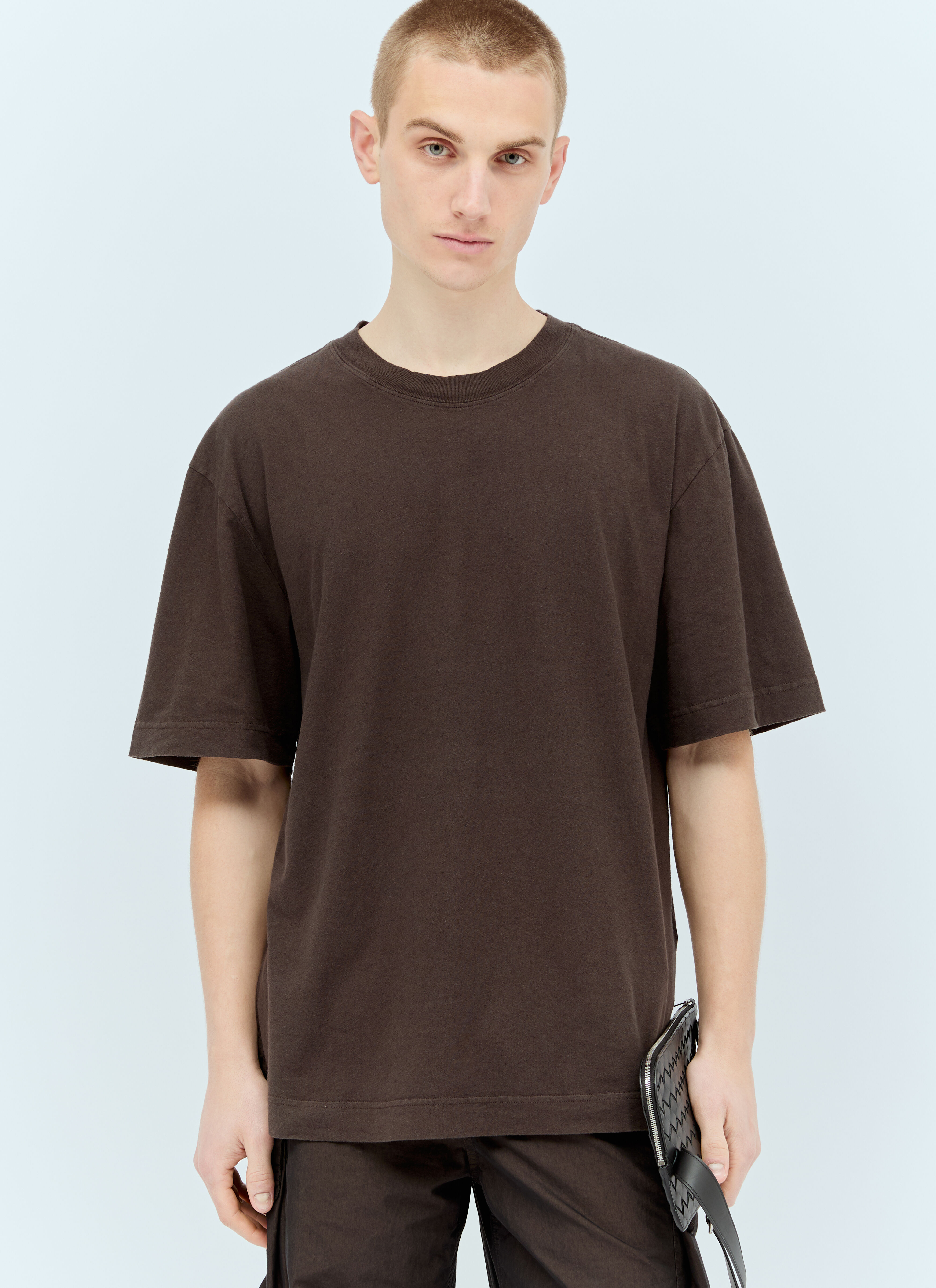 MHL by Margaret Howell Men's' Simple T-Shirt in Brown | LN-CC®