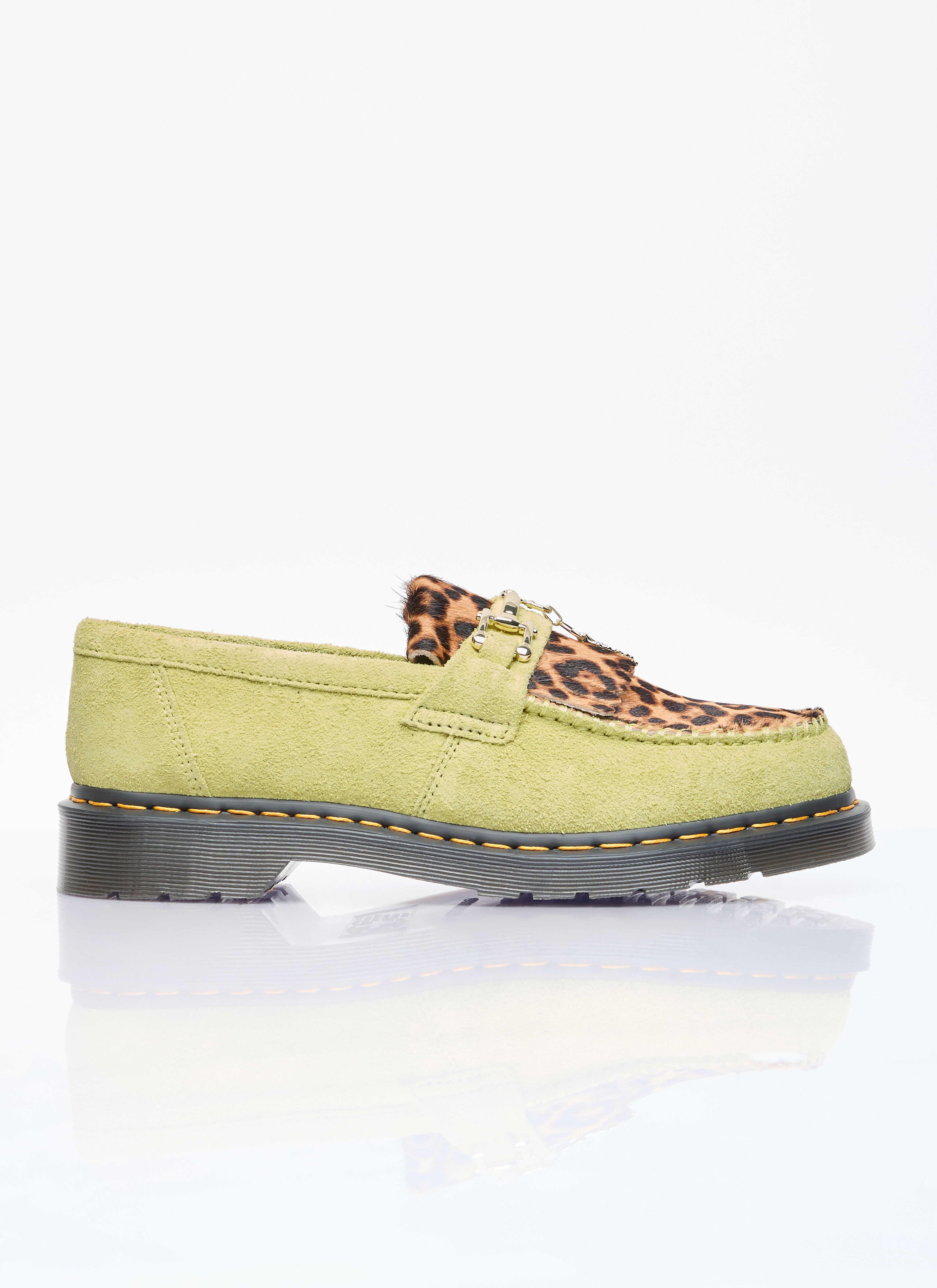 Dr. Martens Men's' Adrian Bone Snaffle Loafers in Green | LN-CC®
