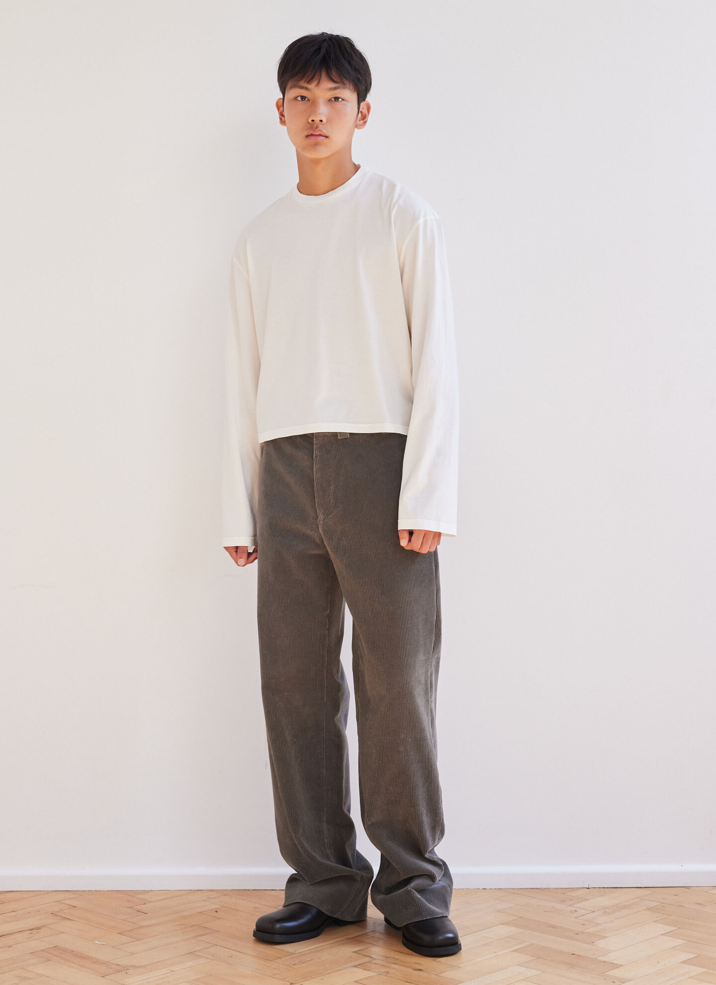 RIER Men's' Long-Sleeve Jersey T-Shirt in White | LN-CC®