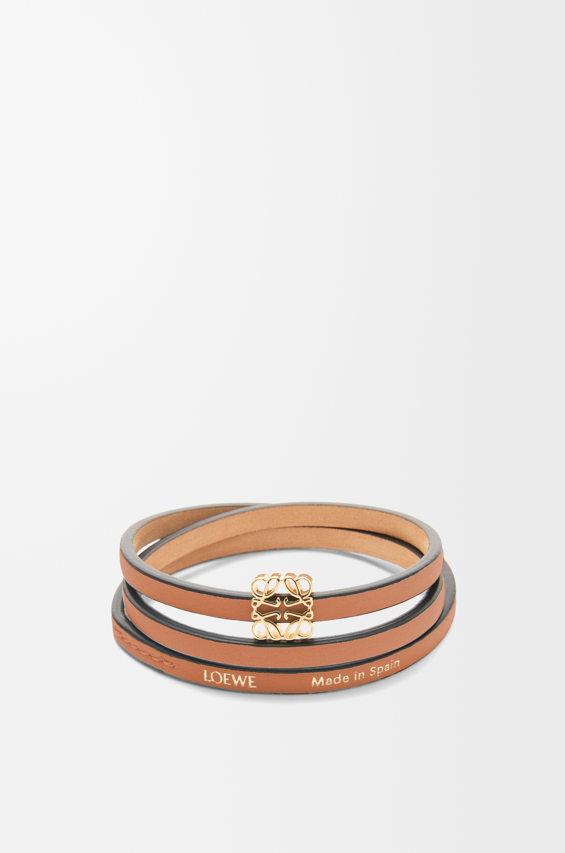 ツイスト バングル（カーフ） ブラウン - LOEWE Japan official website