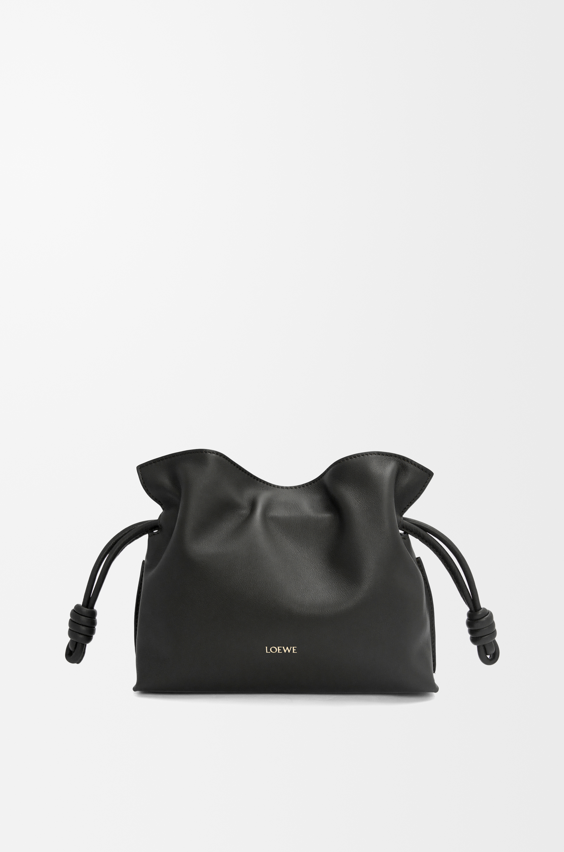 フラメンコクラッチ ミニ（ナパカーフ） ブラック - LOEWE Japan
